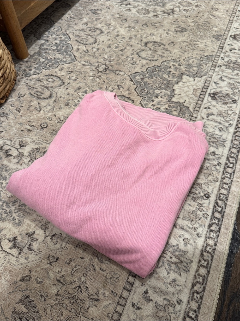aerie Lightweight Crewneck Sweater in Pink